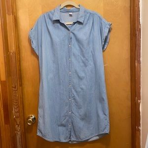 Old Navy Chambray Shirt Dress